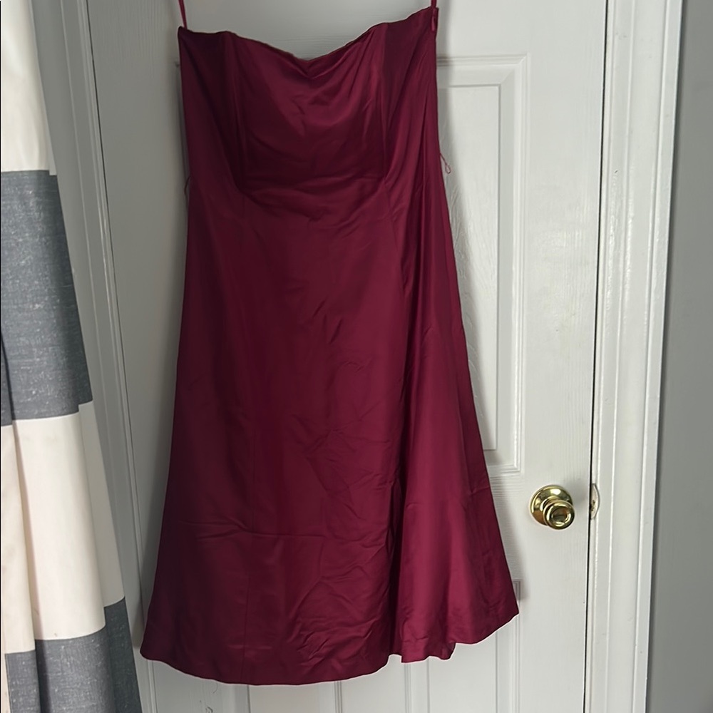 Elegant Burgundy Dress